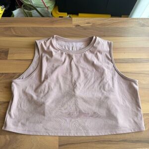 Klassy Network‎ SEAMLESS MOCK NECK BRAMI Pink Crop Top Size XXXL